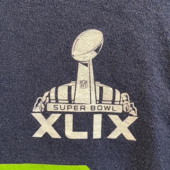 𝅺AH: Super Bowl XLIX Seattle Seahawks 12th Fan Tee - Picture 3 of 6